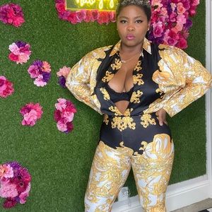 FAUXSACE- Versace Inspired 2 Piece Set